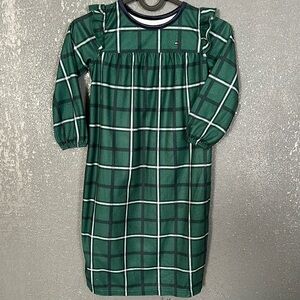 Tommy Hilfiger Green Plaid Pajama 4T